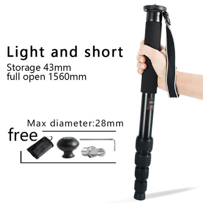 BEXIN MAS285 Portable Travel Outdoor DSLR Camera Aluminum Alloy Monopod Holder(Black) by BEXIN