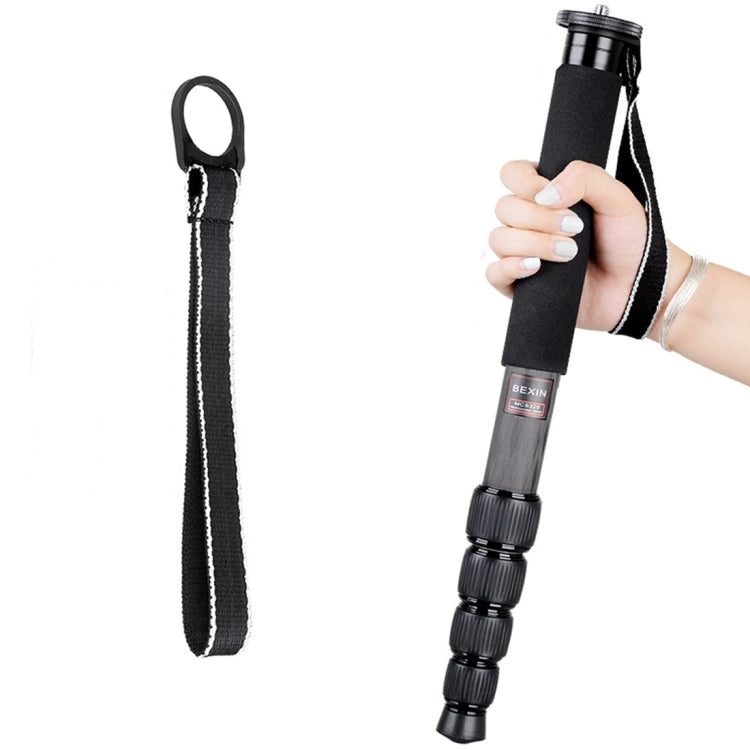 BEXIN MCS285 Portable Travel Outdoor DSLR Camera Carbon Fiber Monopod Holder (Black) by BEXIN