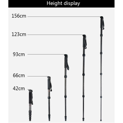 BEXIN MCS285 Portable Travel Outdoor DSLR Camera Carbon Fiber Monopod Holder (Black) by BEXIN