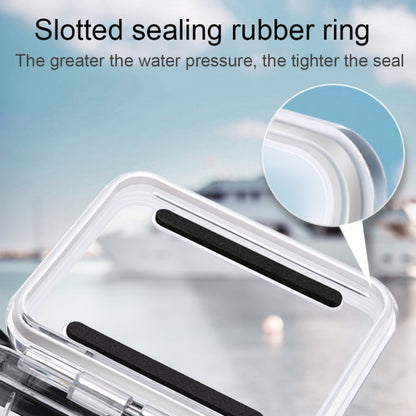 For GoPro HERO8 Black 45m Waterproof Housing Protective Case with Buckle Basic Mount & Screw & Floating Bobber Grip & Strap & Anti-Fog Inserts(Transparent) by bashfashion