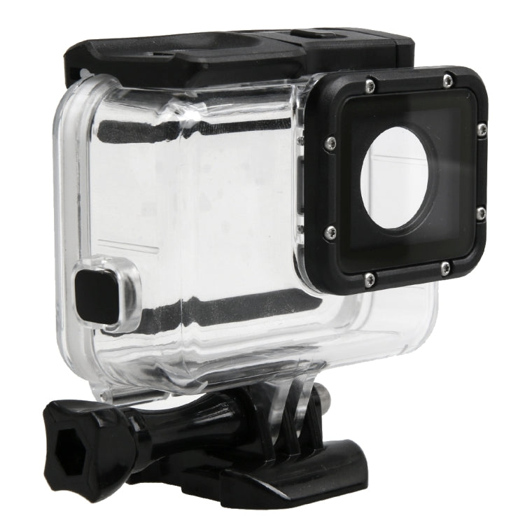For GoPro HERO5 30m Waterproof PC & ABS Housing Protective Case + Touch Back Cover with Buckle Basic Mount & Long Screw, Backcover Size: 7 x 6 cm by bashfashion