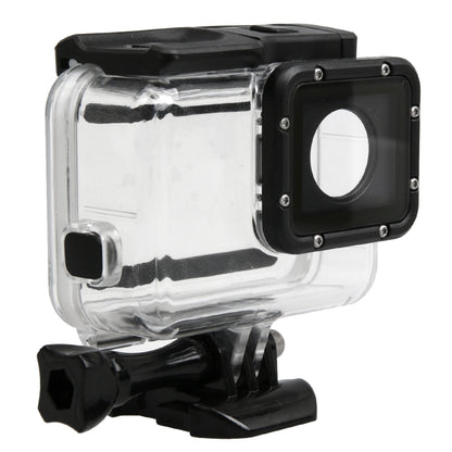 For GoPro HERO5 30m Waterproof PC & ABS Housing Protective Case + Touch Back Cover with Buckle Basic Mount & Long Screw, Backcover Size: 7 x 6 cm by bashfashion
