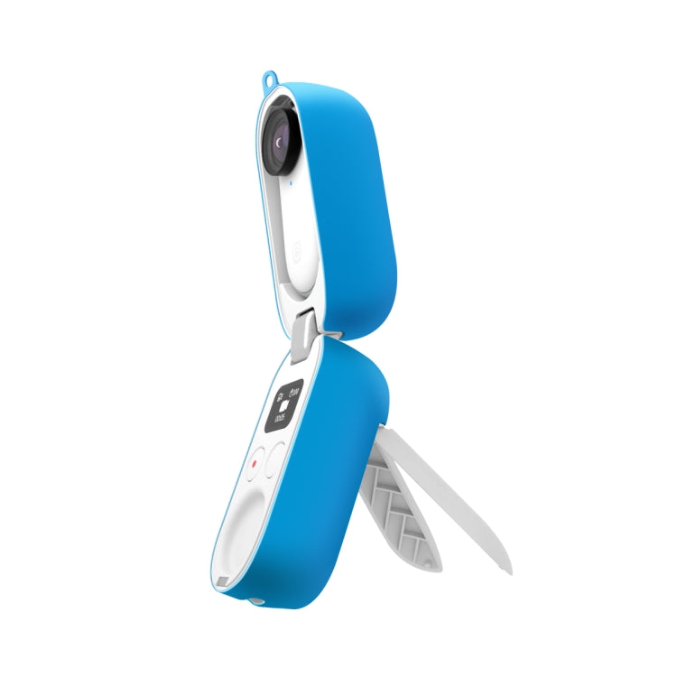 Charging Box Silicone Protective Case for Insta360 GO 2(Blue) by bashfashion