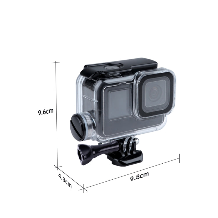 For GoPro HERO10 Black / HERO9 Black 30m Charging Waterproof Housing Case with Buckle Basic Mount & Screw by bashfashion