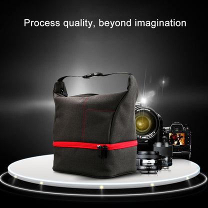 HU107513 Portable Waterproof Scratch-proof Abrasive Material Outdoor Sports Sling Shoulder Bag Handbag DSLR Camera Bag Phone Bag with Adjustable Detachable Shoulder Strap for GoPro, SJCAM, Nikon, Cano ... e, Samsung, Huawei, Size: 25.5 x 20.5 x 29 cm(Red) by bashfashion