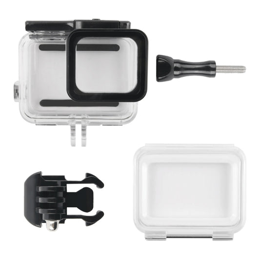 45m Waterproof Housing Protective Case + Touch Screen Back Cover for GoPro NEW HERO /HERO6 /5, with Buckle Basic Mount & Screw, No Need to Remove Lens (Transparent) by bashfashion