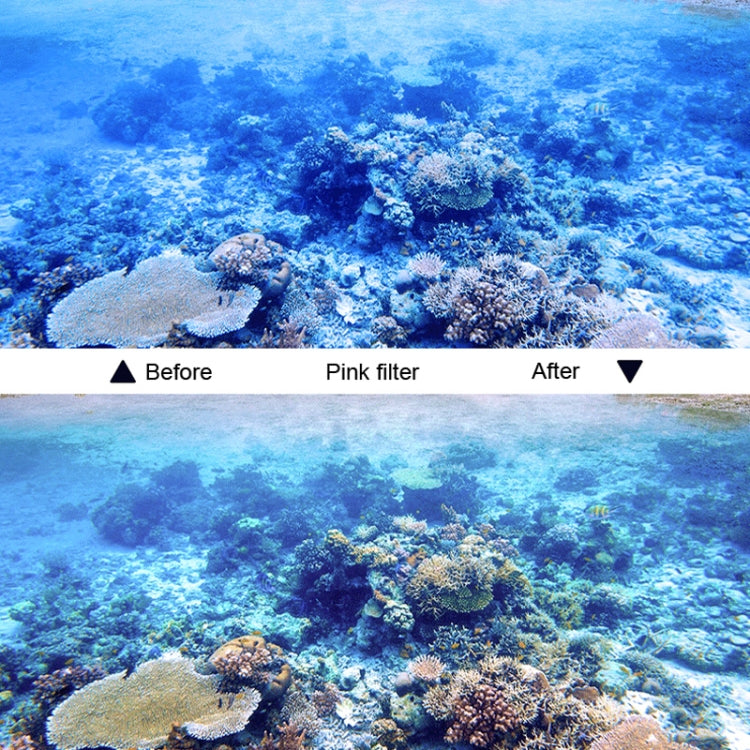 45m Waterproof Housing Protective Case + Touch Screen Back Cover for GoPro NEW HERO /HERO6 /5, with Buckle Basic Mount & Screw & (Purple, Red, Pink) Filters, No Need to Remove Lens (Transparent) by bashfashion