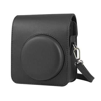 Full Body Camera Retro PU Leather Case Bag with Strap for FUJIFILM instax mini 40 (Black) by bashfashion