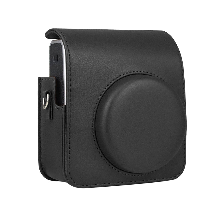 Full Body Camera Retro PU Leather Case Bag with Strap for FUJIFILM instax mini 40 (Black) by bashfashion