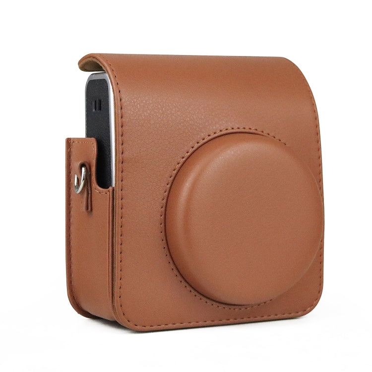 Full Body Camera Retro PU Leather Case Bag with Strap for FUJIFILM instax mini 40 (Brown) by bashfashion
