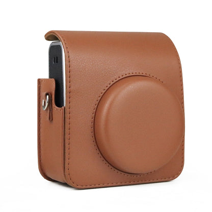 Full Body Camera Retro PU Leather Case Bag with Strap for FUJIFILM instax mini 40 (Brown) by bashfashion