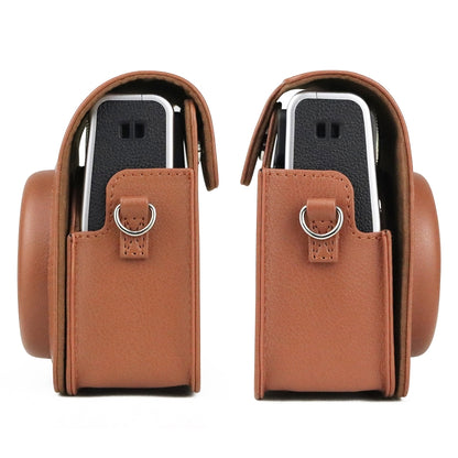 Full Body Camera Retro PU Leather Case Bag with Strap for FUJIFILM instax mini 40 (Brown) by bashfashion