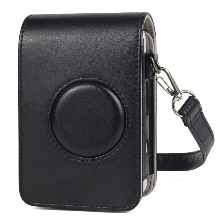 Full Body Camera Retro PU Leather Case Bag with Strap for FUJIFILM instax mini Liplay (Black) by bashfashion