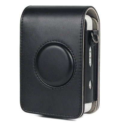 Full Body Camera Retro PU Leather Case Bag with Strap for FUJIFILM instax mini Liplay (Black) by bashfashion