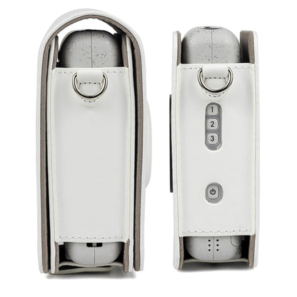 Full Body Camera Retro PU Leather Case Bag with Strap for FUJIFILM instax mini Liplay (White) by bashfashion