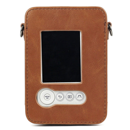 Full Body Camera Retro PU Leather Case Bag with Strap for FUJIFILM instax mini Liplay (Brown) by bashfashion