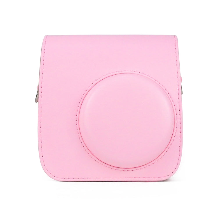 Retro Full Body PU Leather Case Camera Bag with Strap for FUJIFILM instax mini 7+ (Pink) by bashfashion