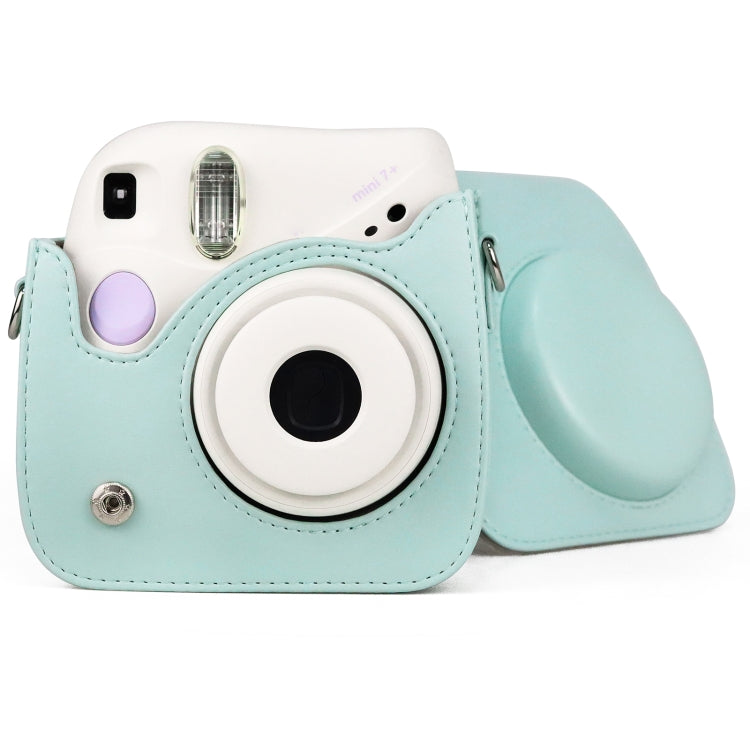 Retro Full Body PU Leather Case Camera Bag with Strap for FUJIFILM instax mini 7+ (Baby Blue) by bashfashion