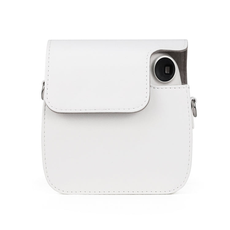 Retro Full Body PU Leather Case Camera Bag with Strap for FUJIFILM instax mini 7+ (White) by bashfashion