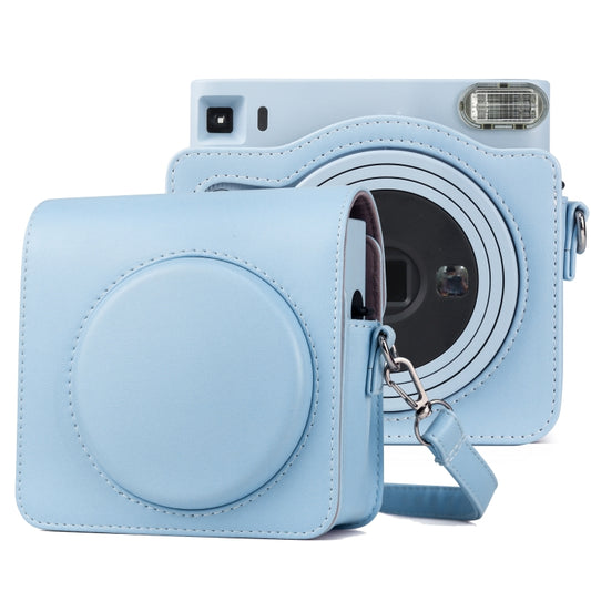 Full Body PU Leather Case Camera Bag with Strap for FUJIFILM instax Square SQ1 (Blue) by bashfashion