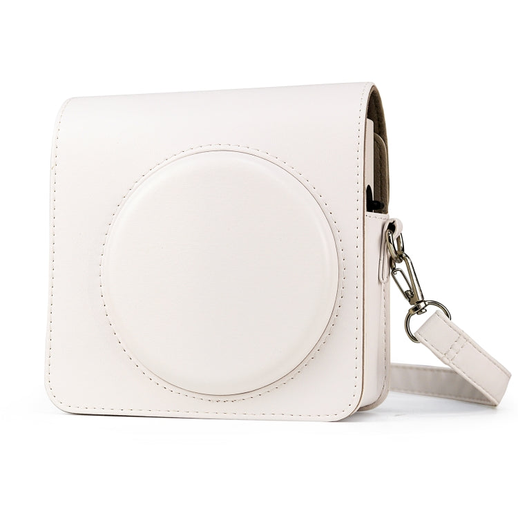 Full Body PU Leather Case Camera Bag with Strap for FUJIFILM instax Square SQ1 (White) by bashfashion
