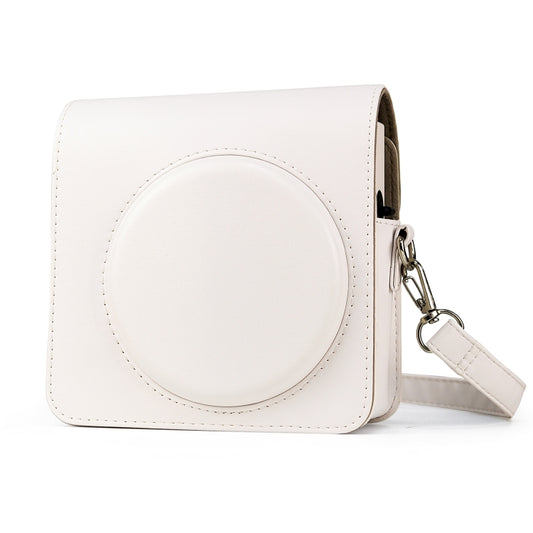 Full Body PU Leather Case Camera Bag with Strap for FUJIFILM instax Square SQ1 (White) by bashfashion