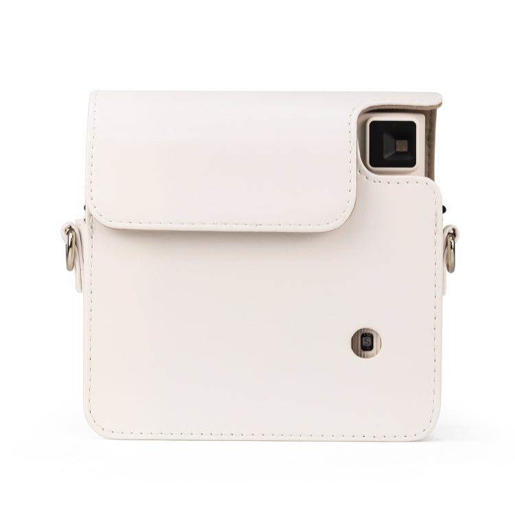 Full Body PU Leather Case Camera Bag with Strap for FUJIFILM instax Square SQ1 (White) by bashfashion