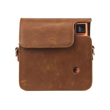 Full Body PU Leather Case Camera Bag with Strap for FUJIFILM instax Square SQ1 (Brown) by bashfashion