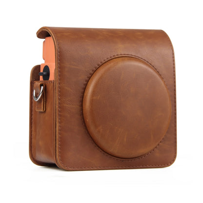 Full Body PU Leather Case Camera Bag with Strap for FUJIFILM instax Square SQ1 (Brown) by bashfashion