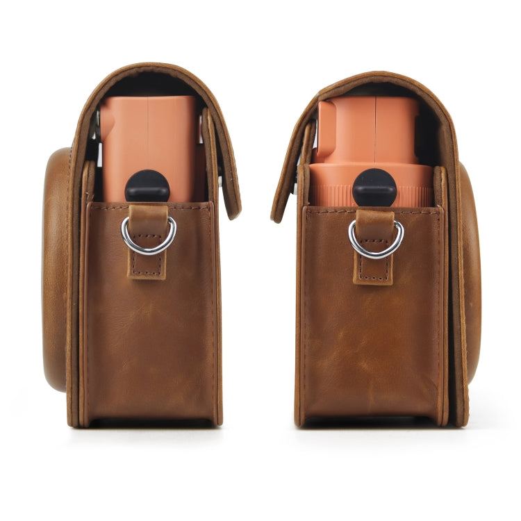 Full Body PU Leather Case Camera Bag with Strap for FUJIFILM instax Square SQ1 (Brown) by bashfashion