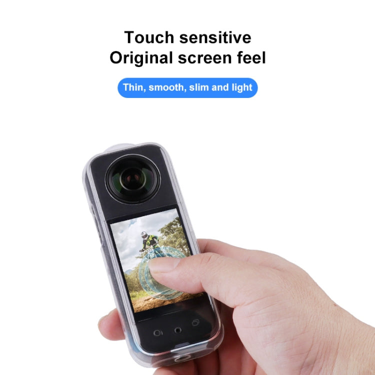 For Insta360 X3 Full Body Clear TPU Protective Case (Transparent) by bashfashion