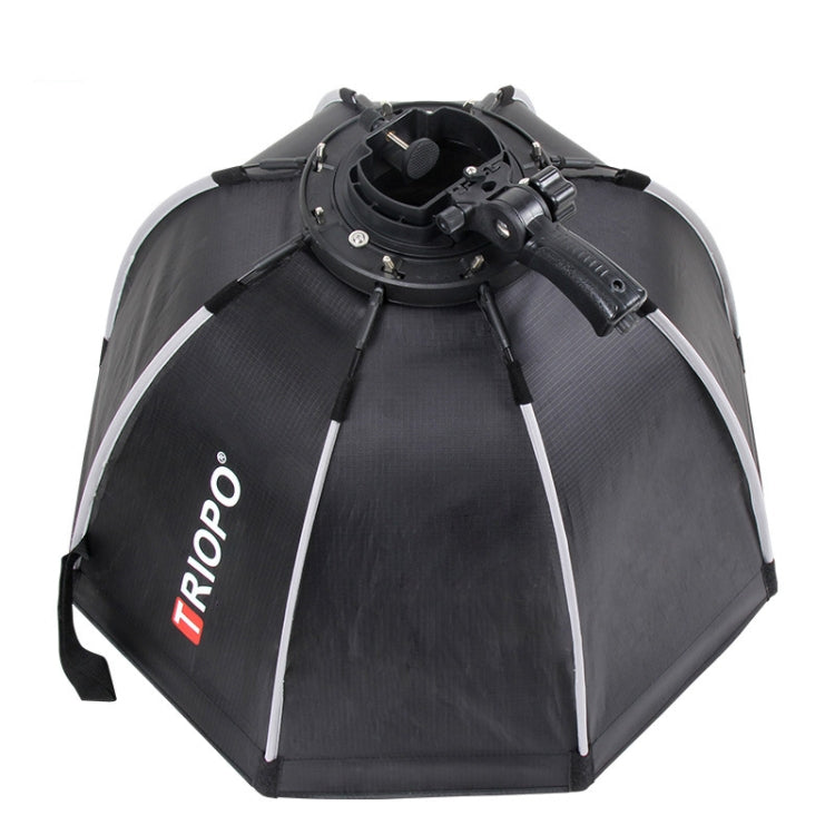 TRIOPO KS2-55 55cm Fast Loading Speedlite Flash Octagon Parabolic Softbox Diffuser (Black) by TRIOPO