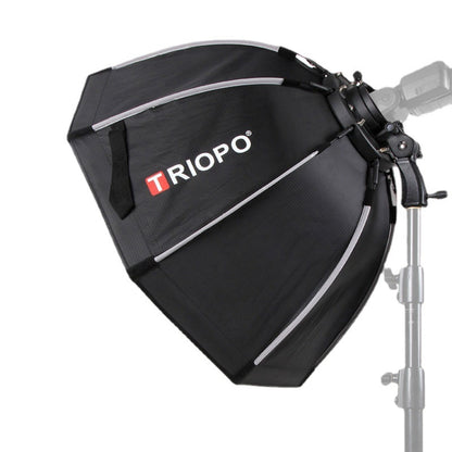 TRIOPO KS2-90 90cm Fast Loading Speedlite Flash Octagon Parabolic Softbox Diffuser (Black) by TRIOPO