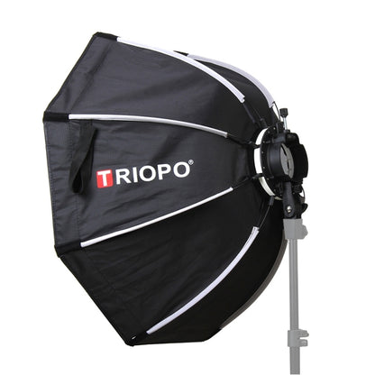 TRIOPO KX90 90cm Dome Speedlite Flash Octagon Parabolic Softbox Diffuser (Black) by TRIOPO