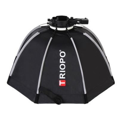 TRIOPO KX90 90cm Dome Speedlite Flash Octagon Parabolic Softbox Diffuser (Black) by TRIOPO
