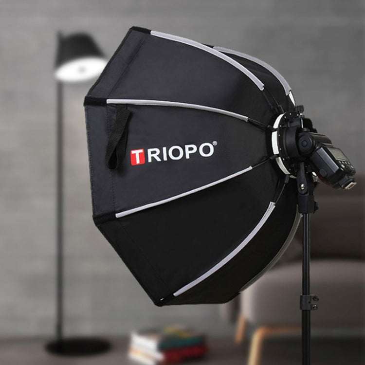 TRIOPO KX90 90cm Dome Speedlite Flash Octagon Parabolic Softbox Diffuser (Black) by TRIOPO