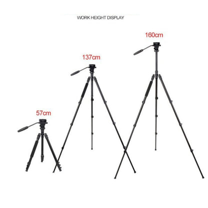 TRIOPO K2808 Aluminum Tripod Mount with HY-350 Heavy Duty Damping Head (Black) by TRIOPO