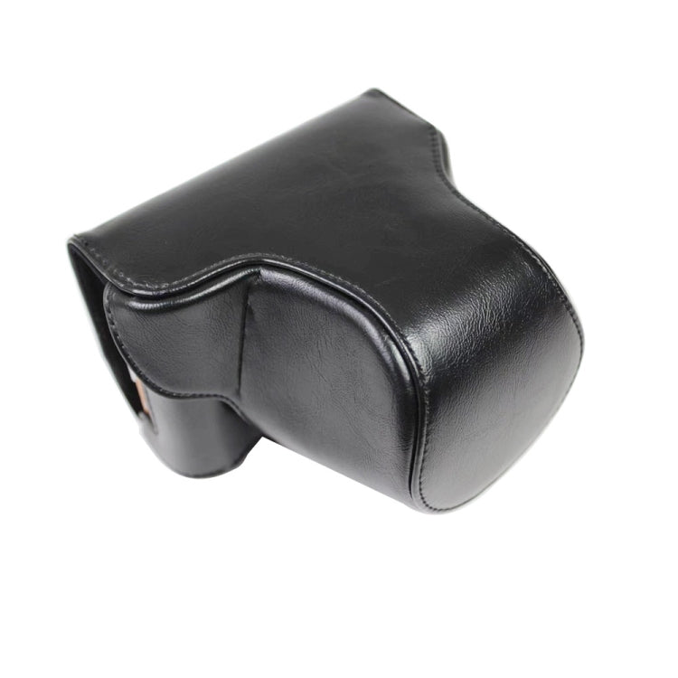 PU Leather Camera Full Body Case Bag with Strap for FUJIFILM X-A7 / X-A20 (15-55mm Lens) (Black) by bashfashion