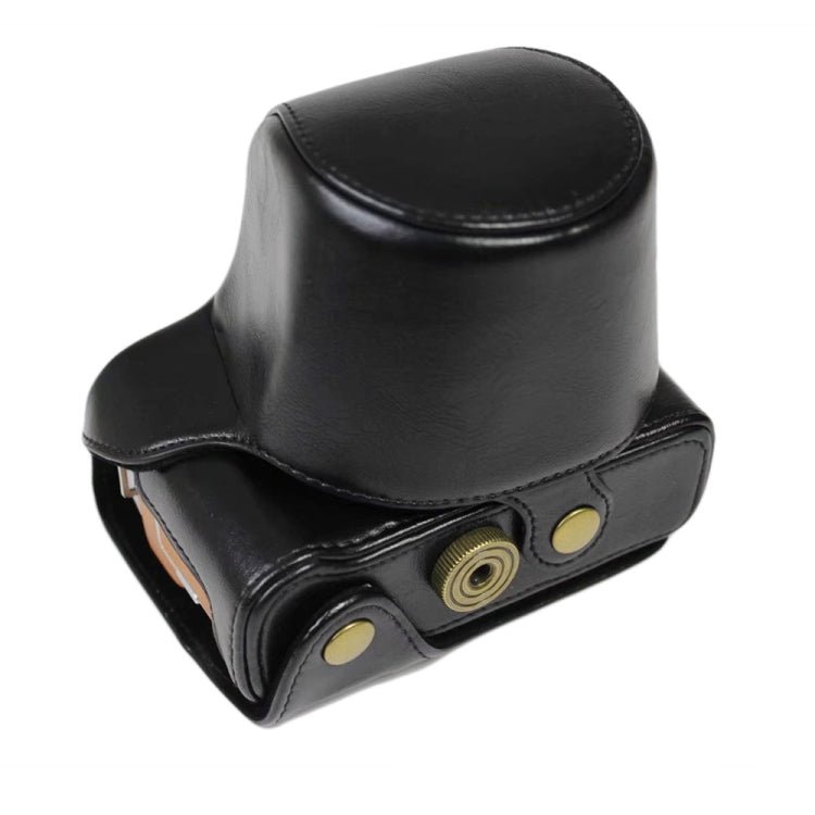 PU Leather Camera Full Body Case Bag with Strap for FUJIFILM X-A7 / X-A20 (15-55mm Lens) (Black) by bashfashion