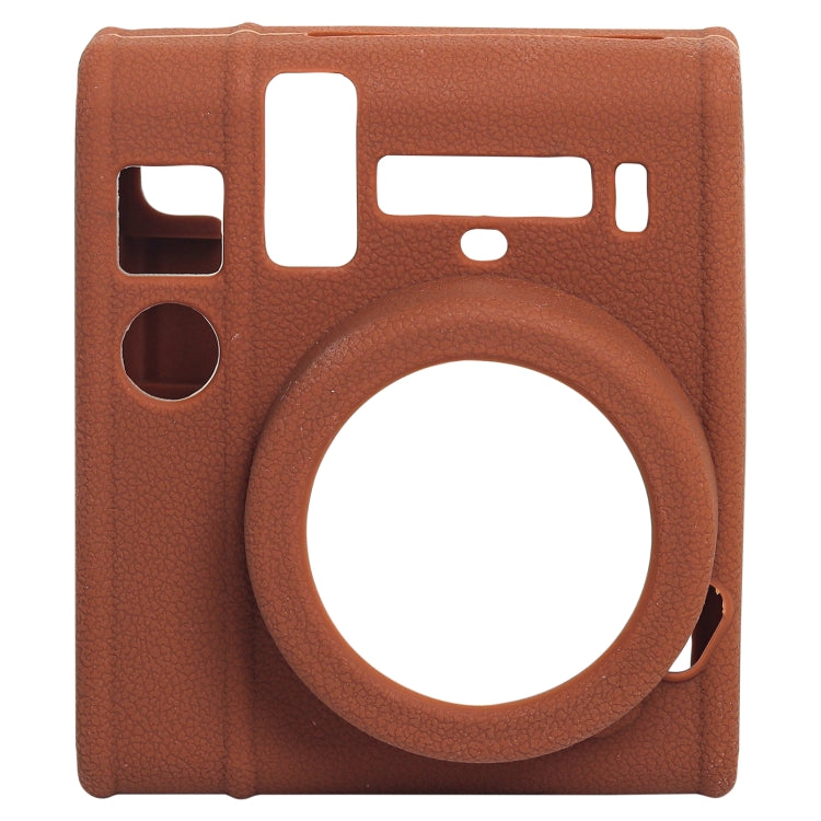 Soft Silicone Protective Case for Fujifilm Instax mini 40 (Brown) by bashfashion