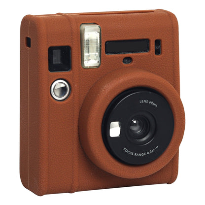 Soft Silicone Protective Case for Fujifilm Instax mini 40 (Brown) by bashfashion