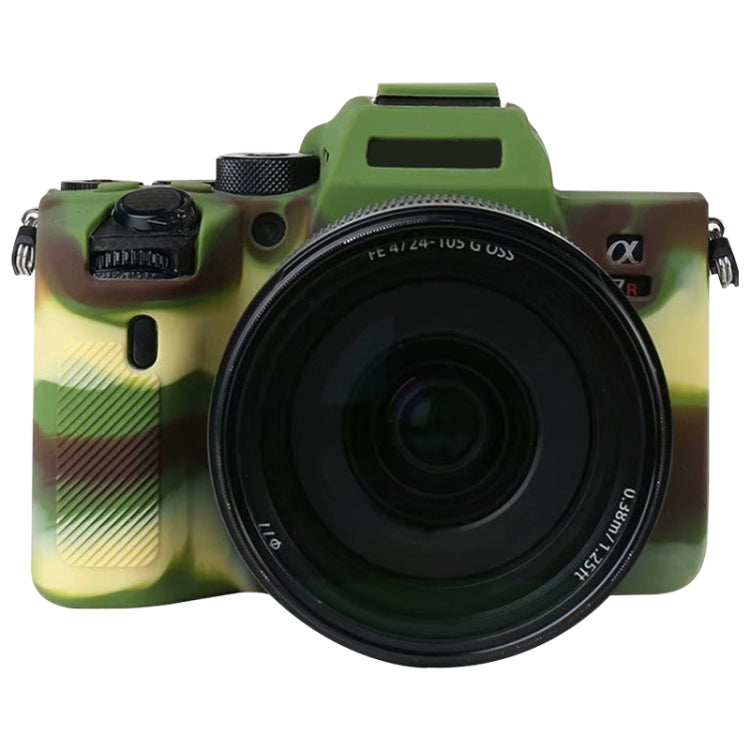 For Sony A7R4 Soft Silicone Protective Case(Camouflage) by bashfashion