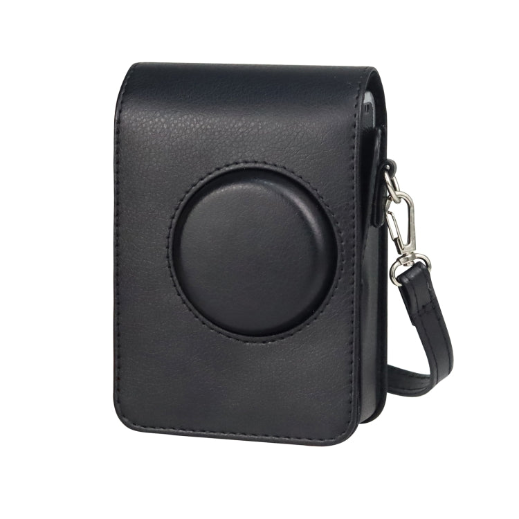 Vertical Full Body Camera PU Leather Case Bag with Strap for FUJIFILM instax mini Evo (Black) by bashfashion