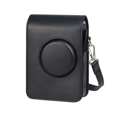 Vertical Full Body Camera PU Leather Case Bag with Strap for FUJIFILM instax mini Evo (Black) by bashfashion