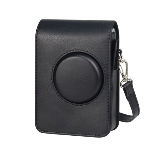 Vertical Full Body Camera PU Leather Case Bag with Strap for FUJIFILM instax mini Evo (Black) by bashfashion