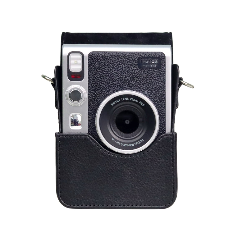 Vertical Full Body Camera PU Leather Case Bag with Strap for FUJIFILM instax mini Evo (Black) by bashfashion