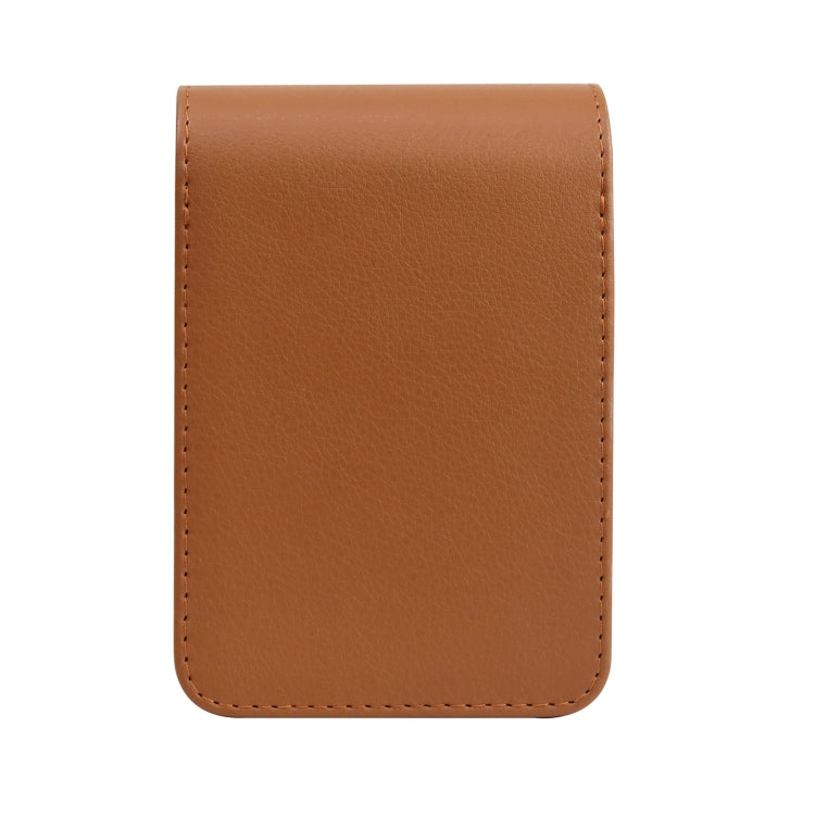 Vertical Full Body Camera PU Leather Case Bag with Strap for FUJIFILM instax mini Evo (Brown) by bashfashion