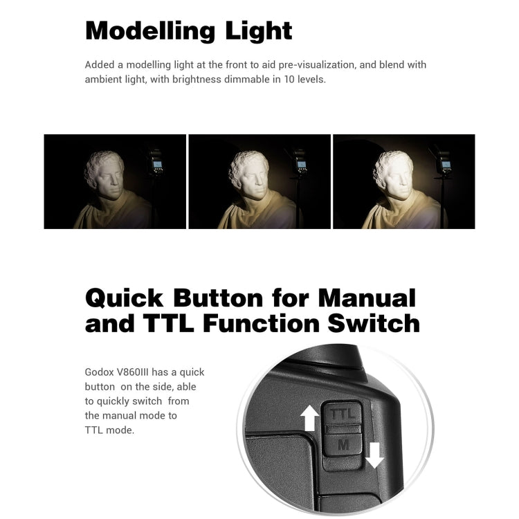 Godox V860 III-N 2.4GHz Wireless TTL II HSS Flash Speedlite for Nikon(Black) by Godox