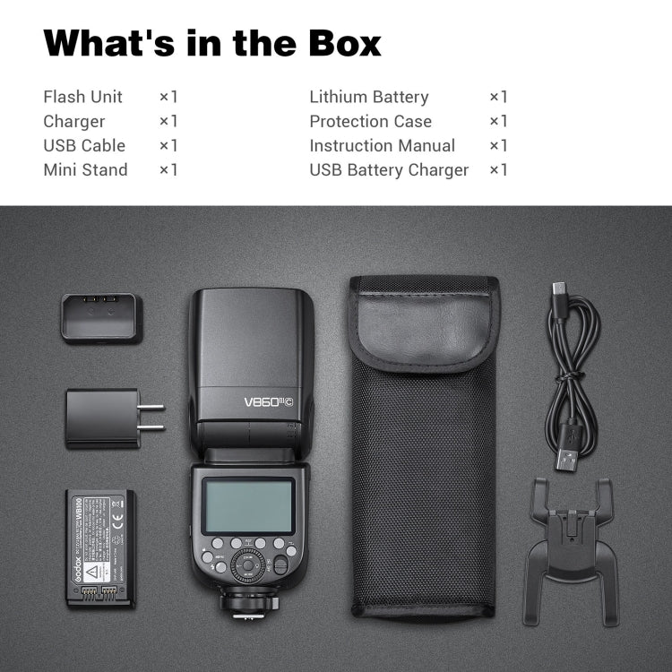 Godox V860 III-O 2.4GHz Wireless TTL II HSS Flash Speedlite for FUJIFILM (Black) by Godox