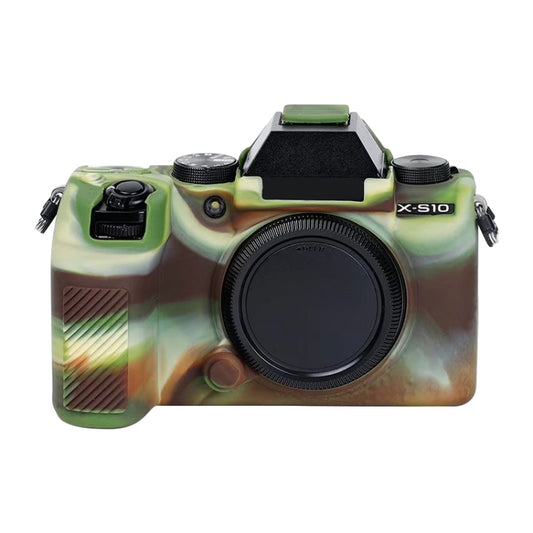 Soft Silicone Protective Case for FUJIFILM X-S10 (Camouflage) by bashfashion